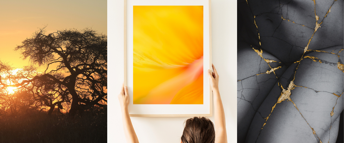 Different art photography printed available within THE LAB gallery collection.