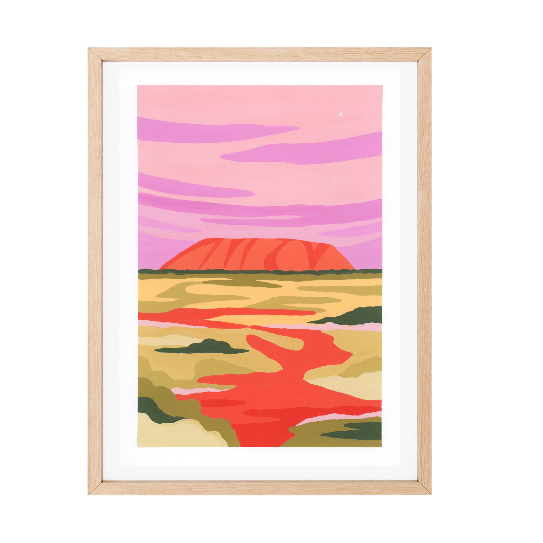 Ayers Rock at dusk