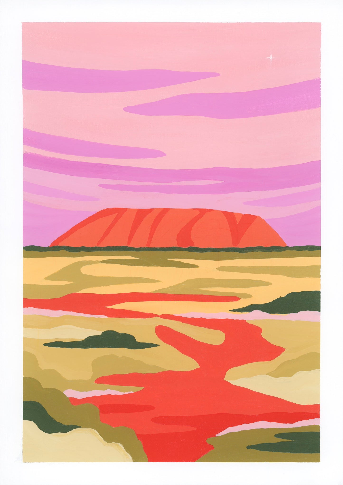 Ayers Rock at dusk