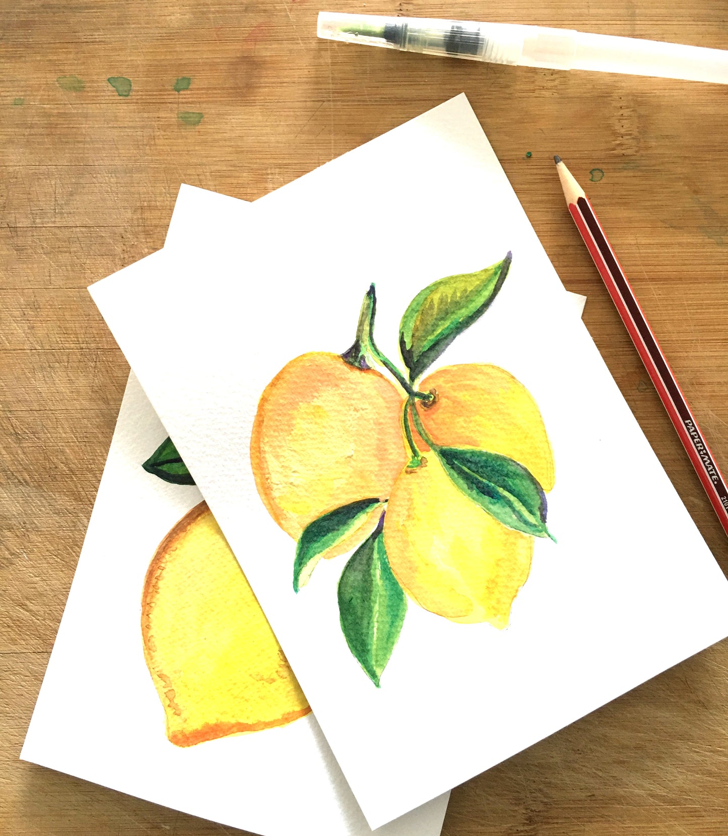 🍋 Mediterranean Lemons in Watercolour