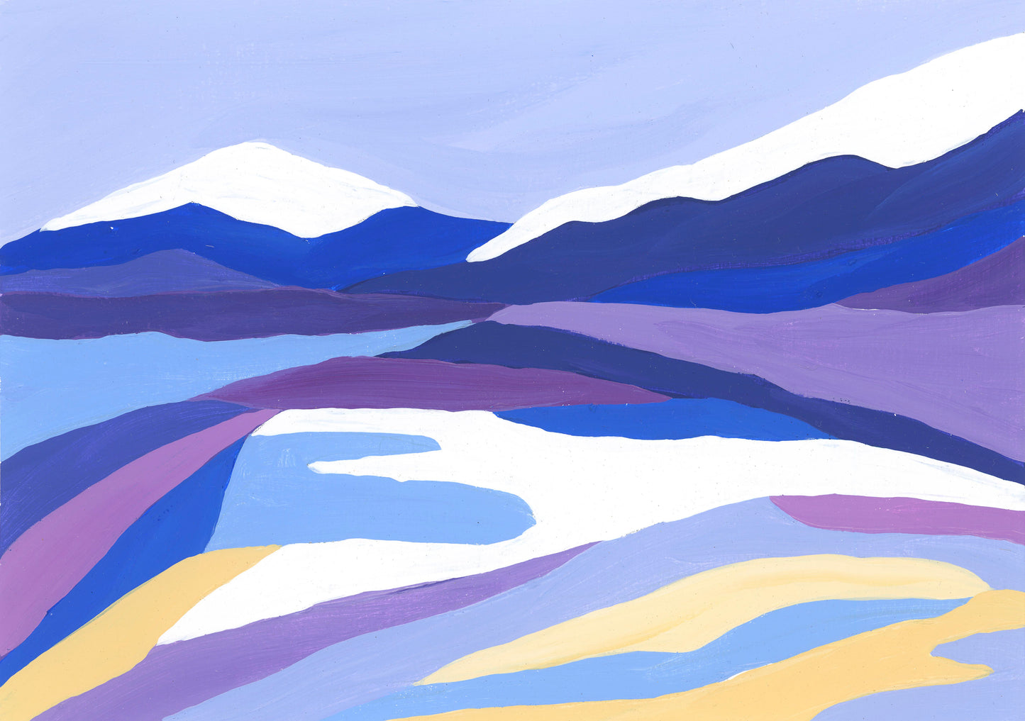 Snowy Mountains 1 - Limited Edition Print