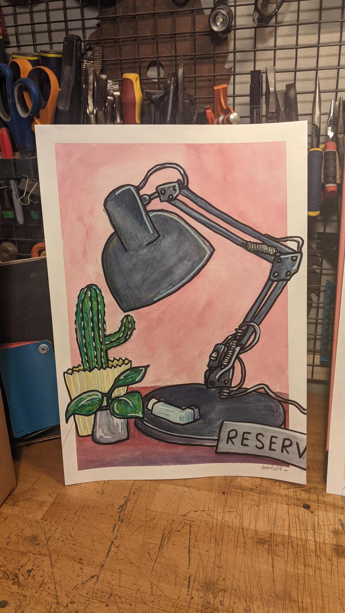 Lamp, Plants and Breath (Reserved)