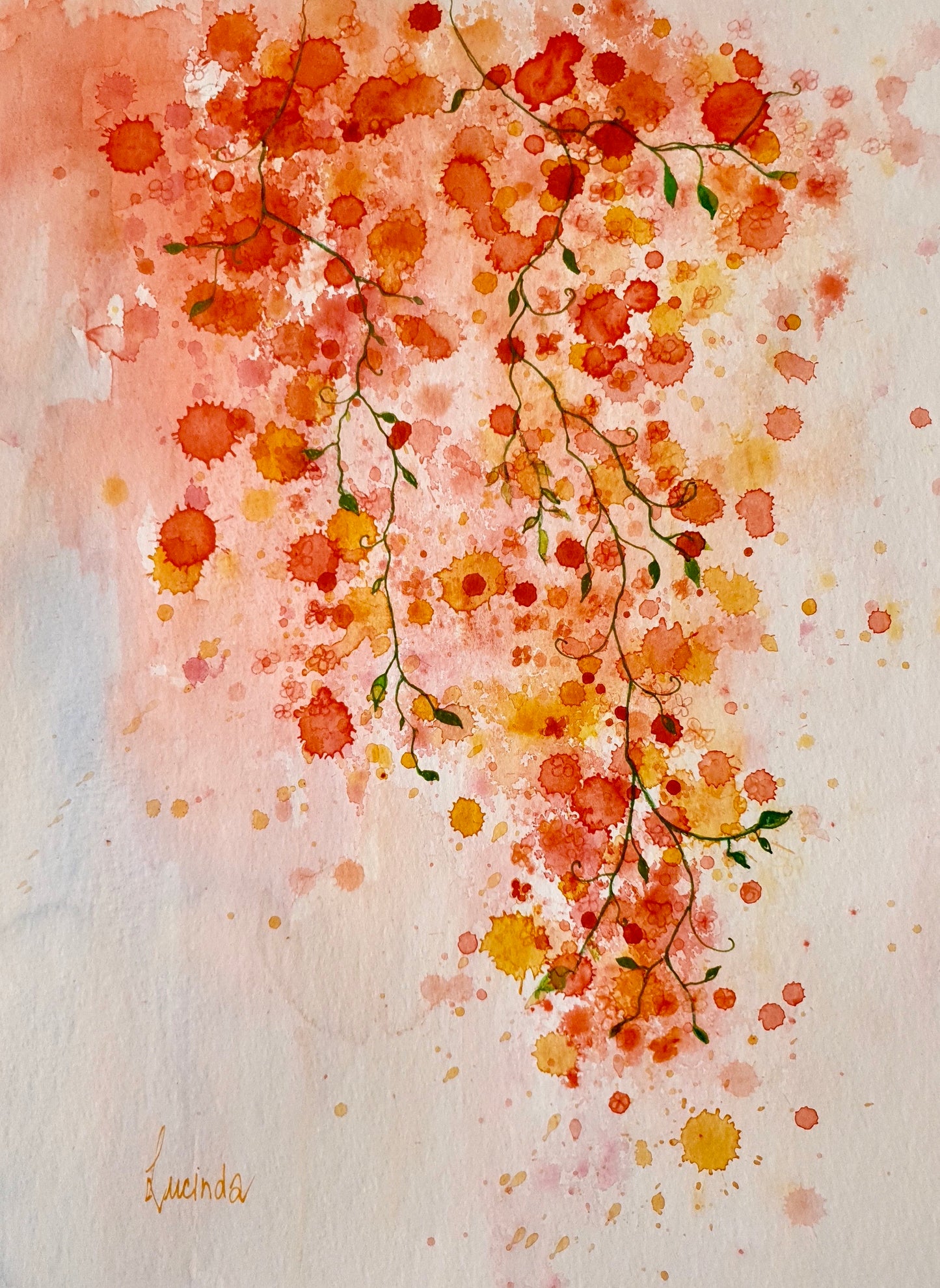 Summer Blooms - Tangerine