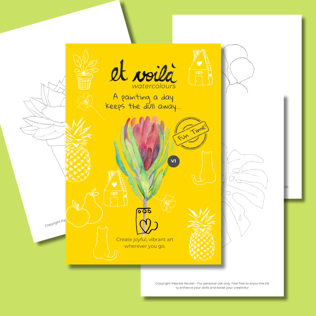 Plant V1 - Et Voilà Watercolours Templates