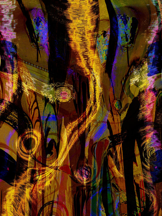 Silk scarves in the breeze