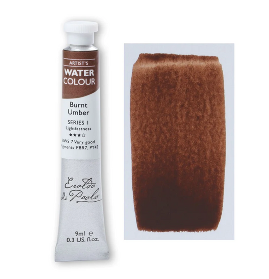 Eraldo di Paolo Watercolour Burnt Umber 9ml