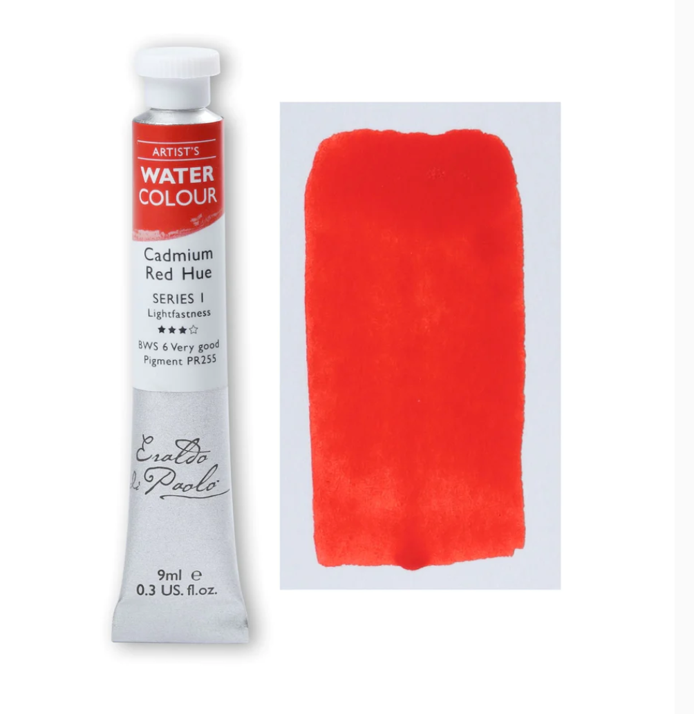 Eraldo di Paolo Watercolour Cadmium Red Hue 9ml