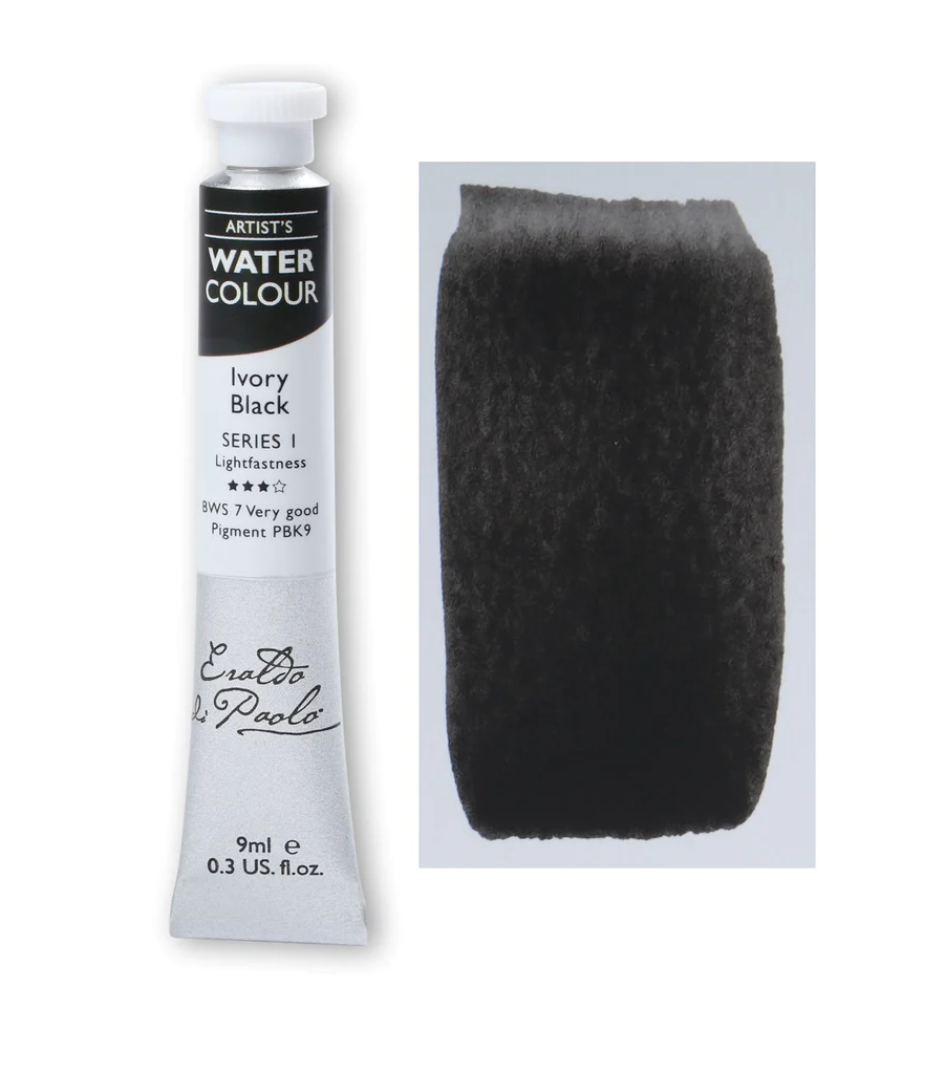 Eraldo di Paolo Watercolour Ivory Black 9ml