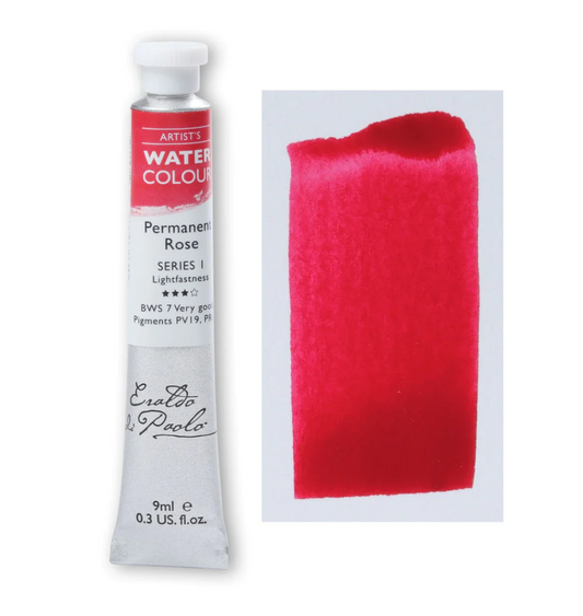 Eraldo di Paolo Watercolour Permanent Rose 9ml