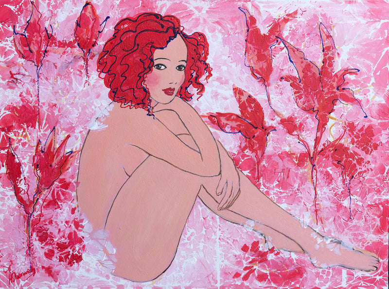 Redhead Amongst the Magnolias