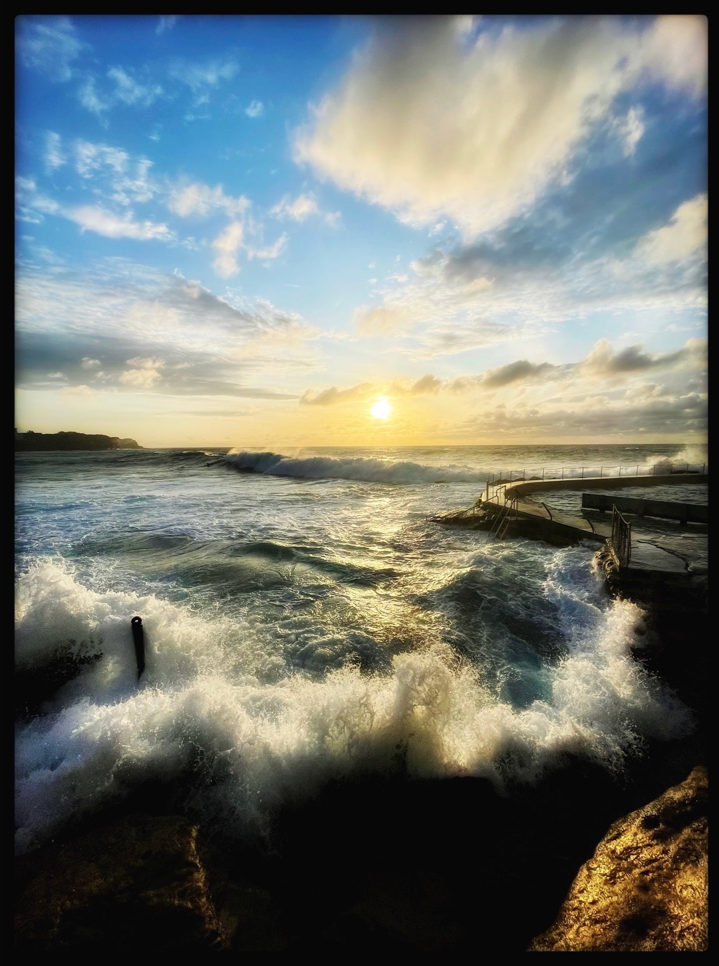 Rough Water Winter Morning at Bronte Beach